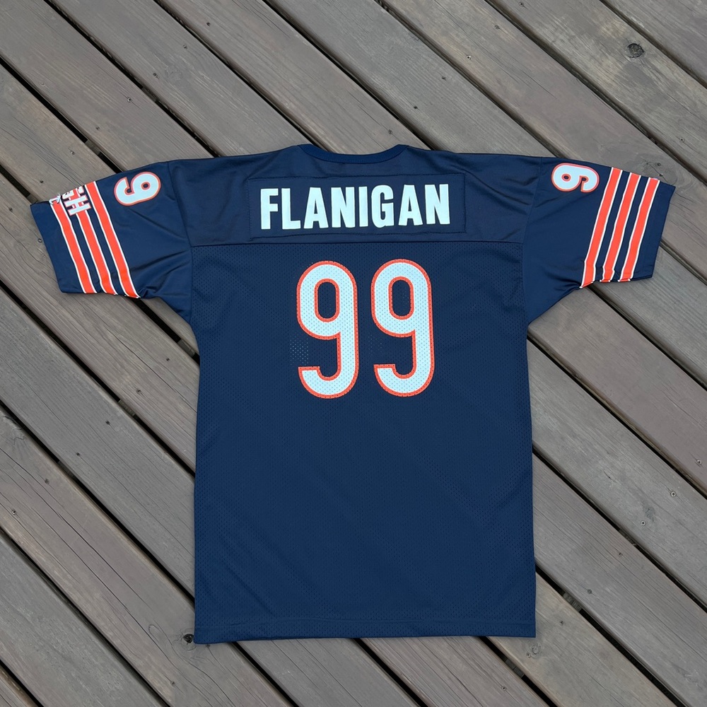 Vintage 90s Chicago Bears Jim Flanigan Made in USA Jersey